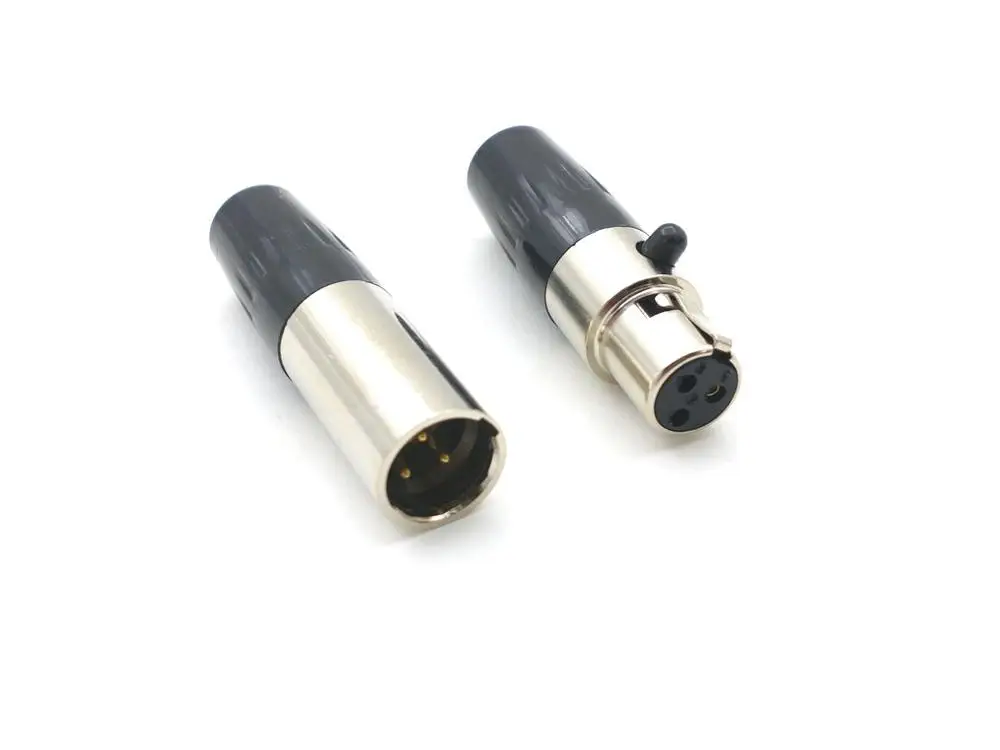 500 Uds Mini XLR de alta calidad adaptador de Cable de Audio con enchufe macho/hembra de 3 pines - imagen 5