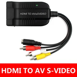 Convertidor HDMI a RCA para PS3/PS4 1080p SVideo Soporte Full HD