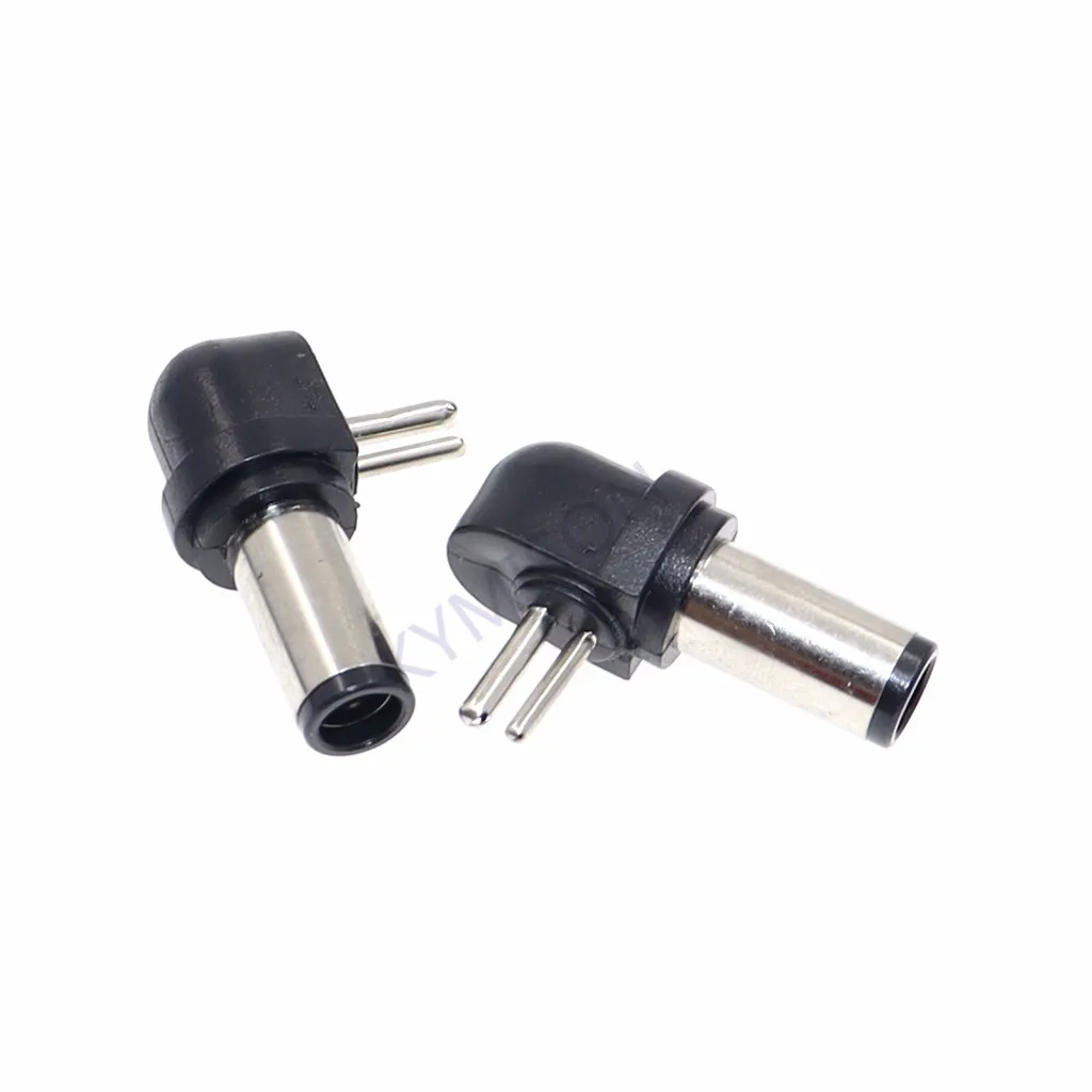 5 unids/lote Universal 2 pines adaptador para ordenador portátil cargador DC conectores de puntas 7,4x5,0mm a conector de alimentación de 2 pines para carga hp - imagen 2