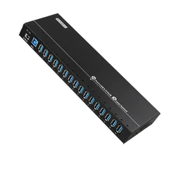 Hub USB 3.0 16 Puertos 120W Carga Rápida BC1.2
