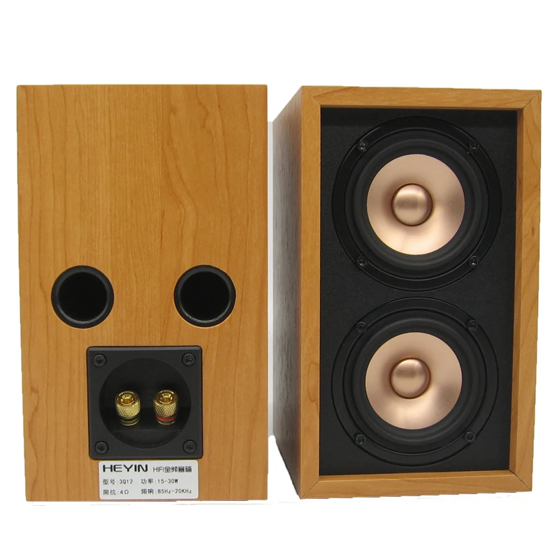 20-60W 4 Ohm 3 pulgadas 2 unidades altavoz de frecuencia completa amplificador de madera altavoz de Audio altavoz pasivo para fiebre 5,1 envolvente frontal - imagen 3