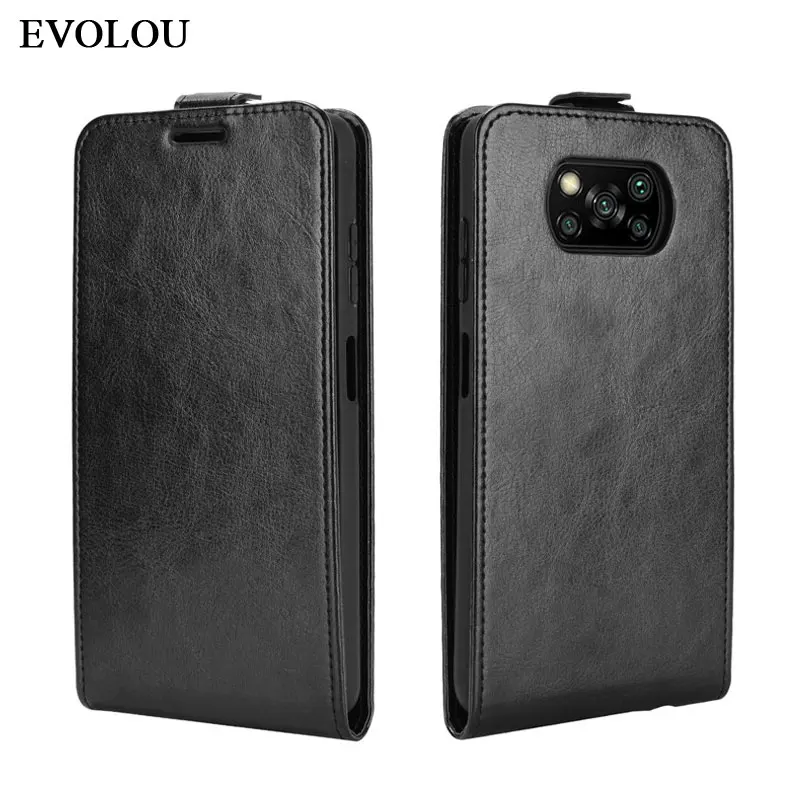 Para Xiaomi Mi POCO X3 NFC funda Retro de cuero con tapa para Xiaomi POCO X3 Pro UP Down fundas con tapa bolsa de teléfono X3 NFC