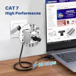 ZoeRax Conector Keystone CAT7 RJ45 STP Blindado Sin Herramientas