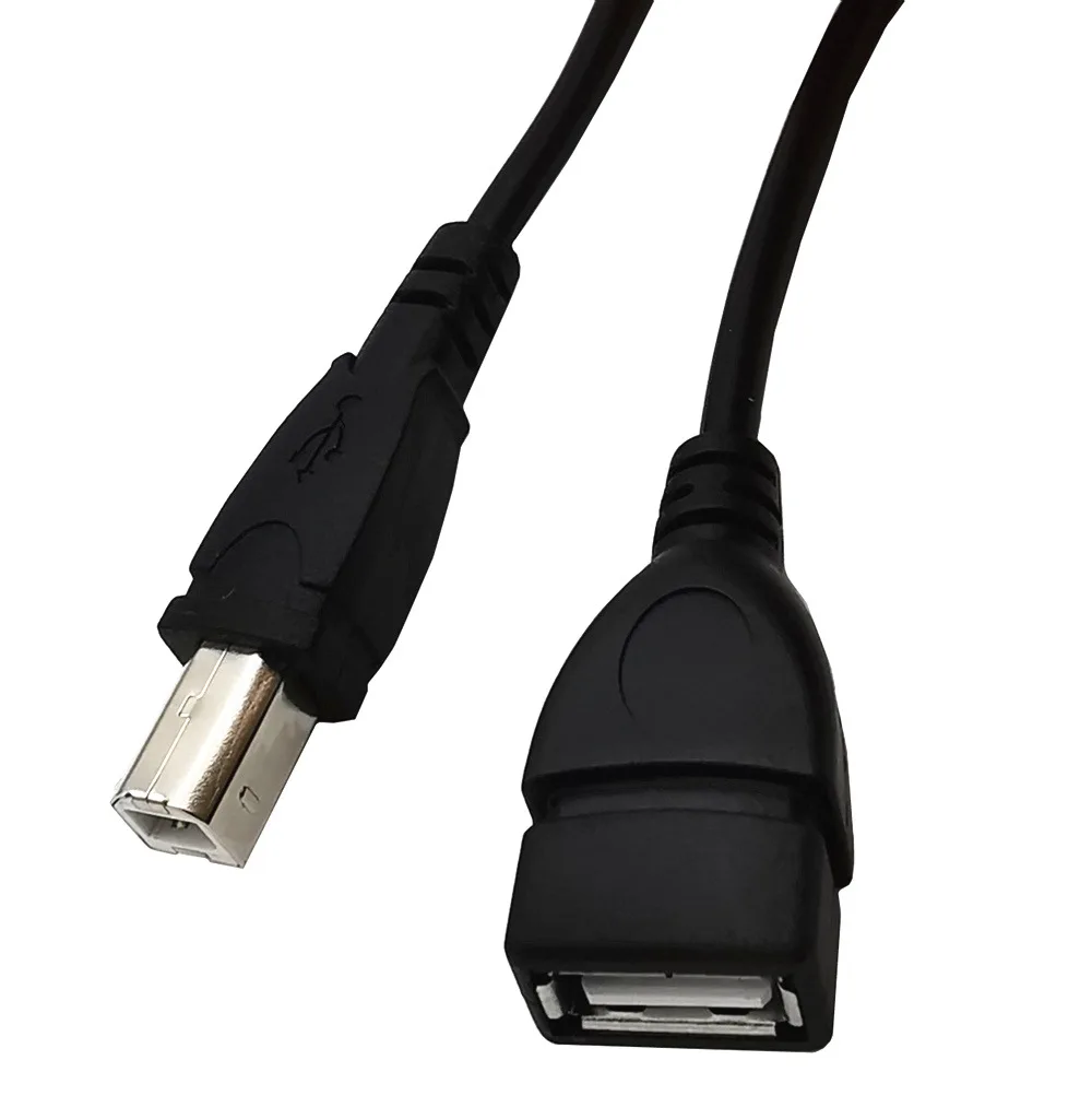 Cable USB 2.0 Macho a Hembra – Extensión Impresora - imagen 2