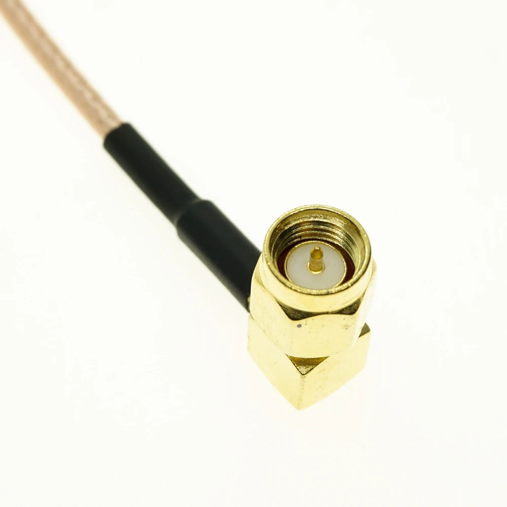 SMA macho ángulo recto a SMA hembra ángulo recto 90 grados Cable RF Pigtail 6 pulgadas RG316 puente 10cm 15cm 50cm - imagen 4