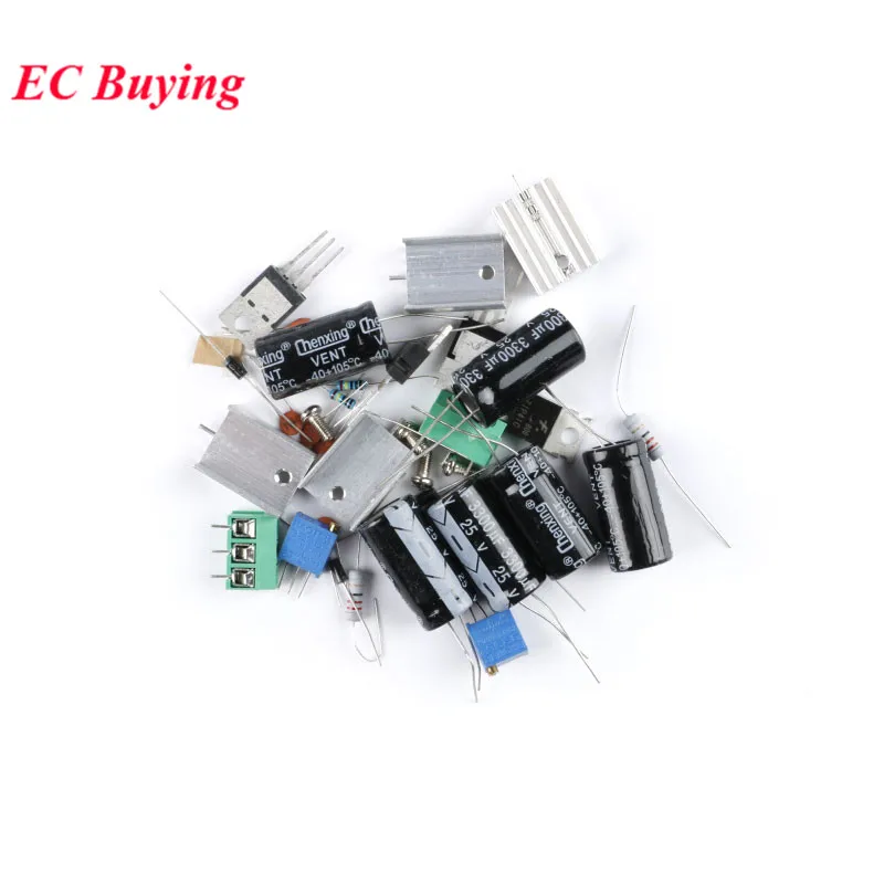 DC 1,25-37 V LM317 LM337 Módulo de fuente de alimentación de filtrado ajustable Kits de bricolaje Regulador de voltaje CA/CC - imagen 3