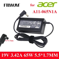 Cargador Acer 65W – 19V 3,42A, conector 5,5 x 1,7 mm