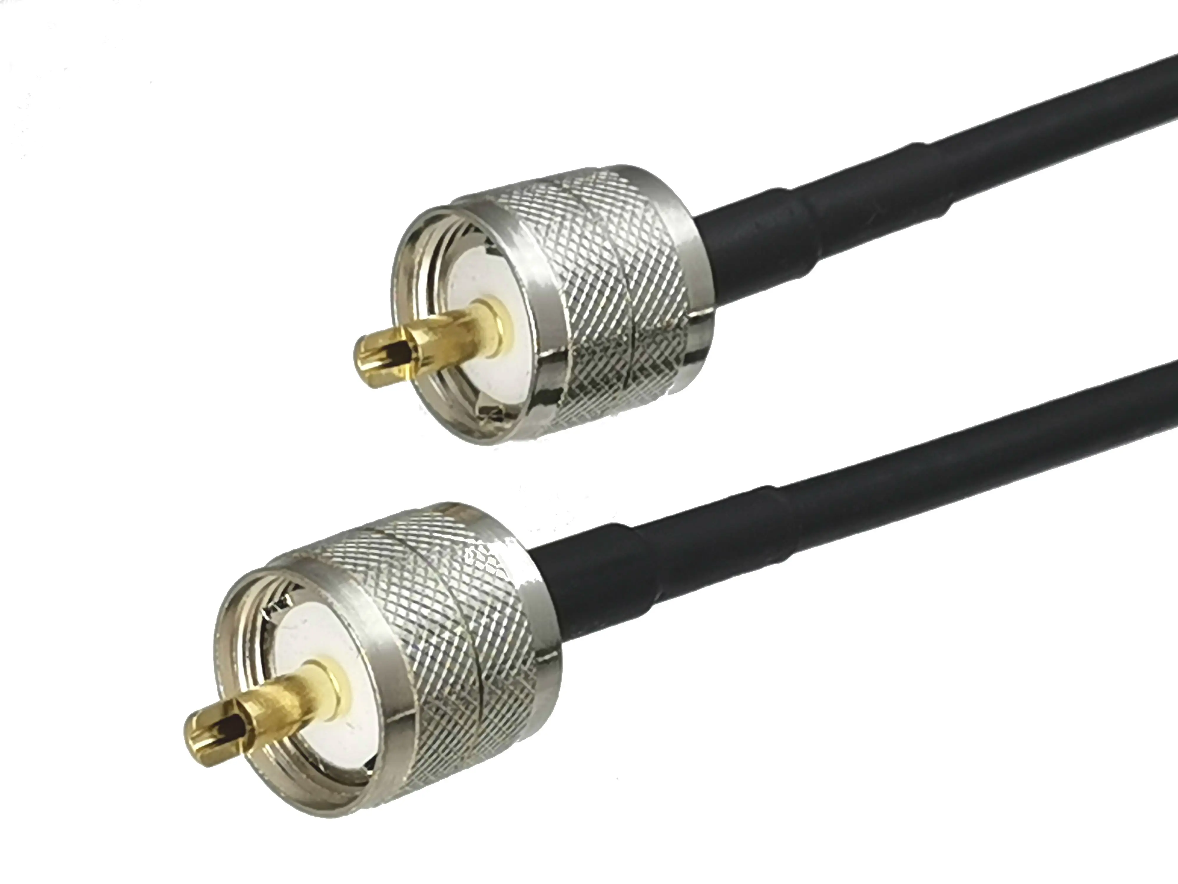 Conector Macho RG58 UHF PL259 SO239 Cable Coaxial 6" 10" - Sin Marca - imagen 2
