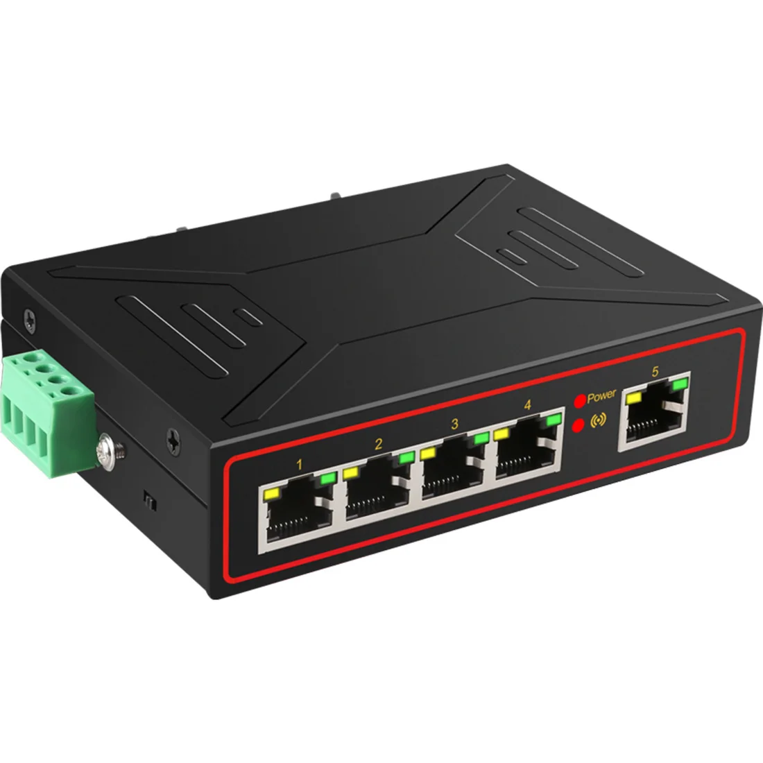 Controlador de red de interruptor rápido Ethernet Industrial de 5 puertos 10/100M TXI173 compatible con función de MDI-MDIX automática RJ45 - imagen 5