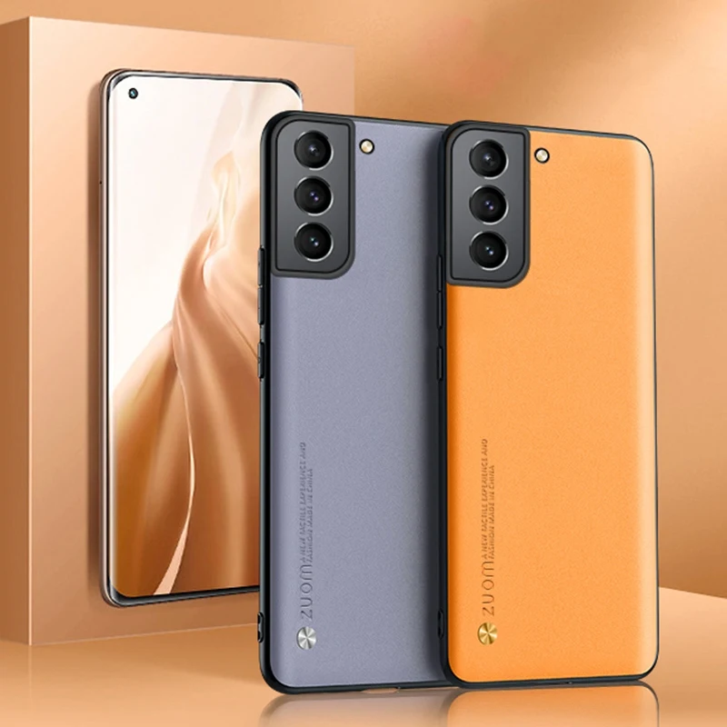 De Lujo caja de teléfono de cuero para Samsung Galaxy S20 FE S10 S21 Plus Nota 10 20 Ultra A50 A70 A51 A71 A52 A72 M21 A12 A32 caso de la cubierta - imagen 2