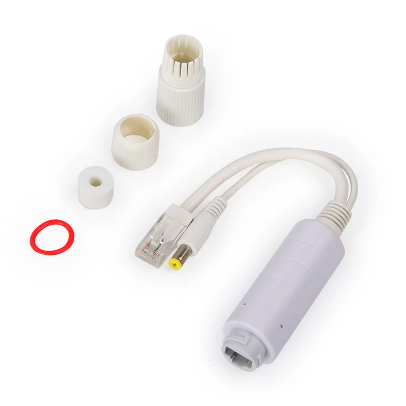 HKBTM Divisor POE impermeable DC 12V IEEE 802.3af 100Mbps Alimentación a través de Ethernet para cámaras IP Sistema NVR Conexión Wifi AP - imagen 3