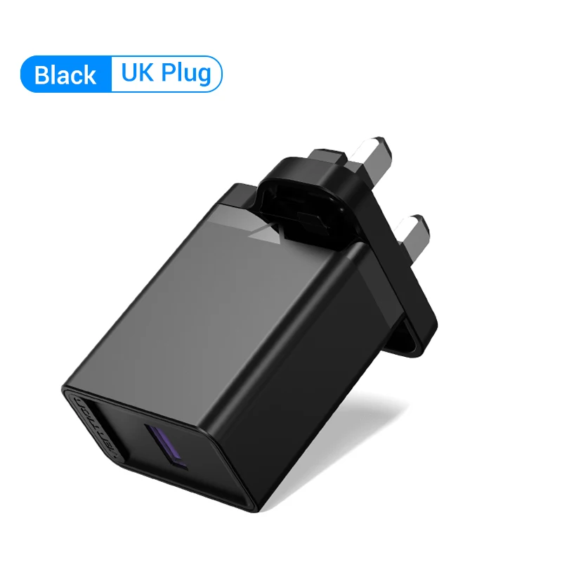 22.5W UK Black Plug