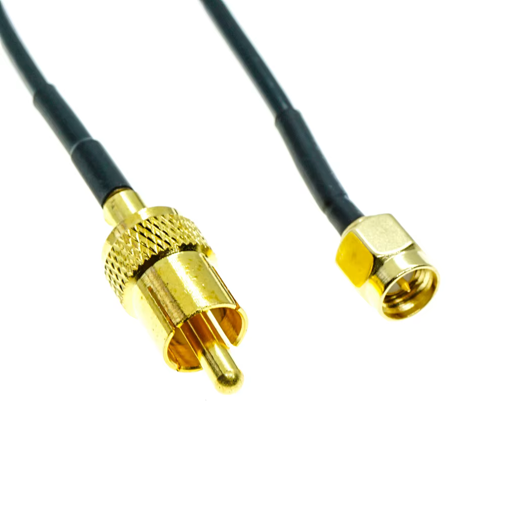 Cable SMA RCA Macho 50 Ohm RG174 Antena SDR - imagen 2