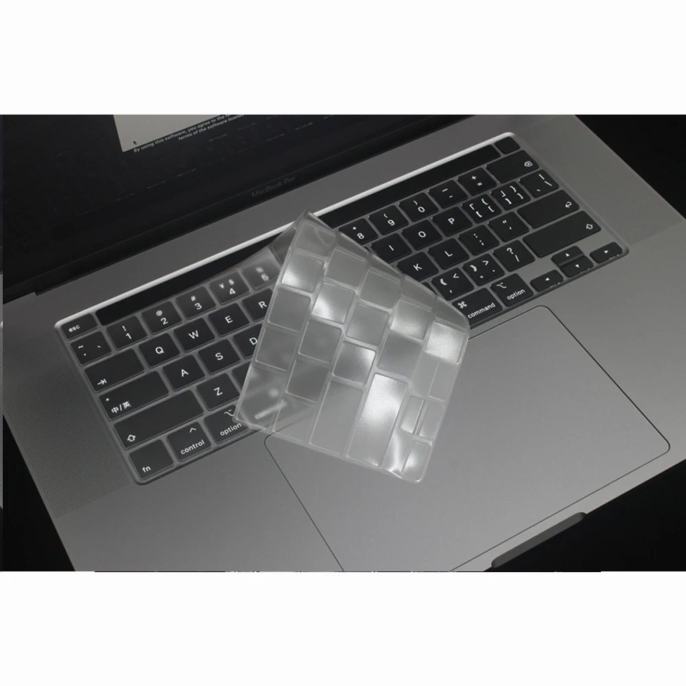 Cubierta transparente para teclado de portátil, nueva para MacBook Pro 16, película protectora de Gel de silicona, cubierta protectora para teclado A2141 de repuesto - imagen 3