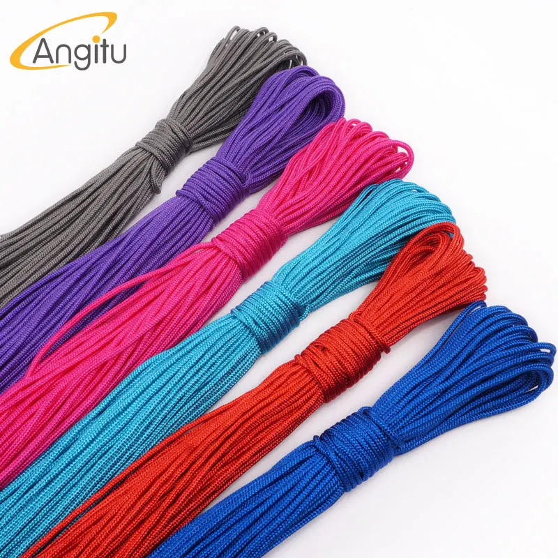 Angitu 34 colores 4mm Paracord 550 manga 7 hebras núcleo para Cable de teclado USB cuerda de Paracord de polipropileno para exteriores supervivencia - imagen 4