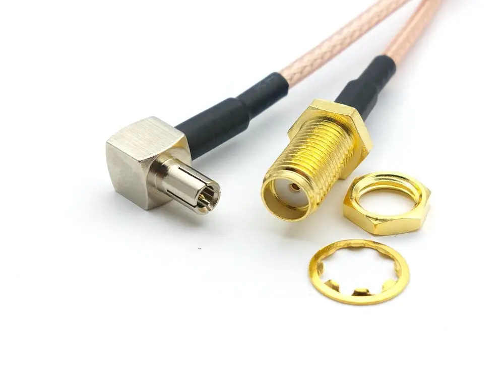 CABLE de 50 piezas RG316 SMA hembra a adaptador de conector macho ts9 - imagen 5