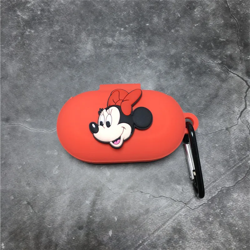Funda de auriculares Disney para Samsung Galaxy Buds/Buds + funda protectora de silicona suave con dibujos animados para auriculares inalámbricos Bluetooth con gancho - imagen 3