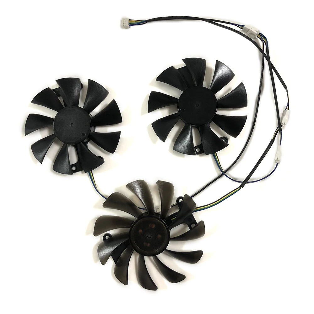 Ventilador de refrigeración Yeston RX580 8G D5 Game ACE PA GPU GA91S2H para tarjetas Yeston RX 580 como reemplazo, 3 uds./Set - imagen 4