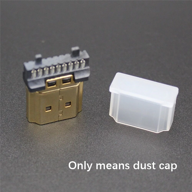 Tapa antipolvo HDMI para cable HDMI, cubierta protectora transparente, macho, antioxidante, envío gratis, 100 unidades