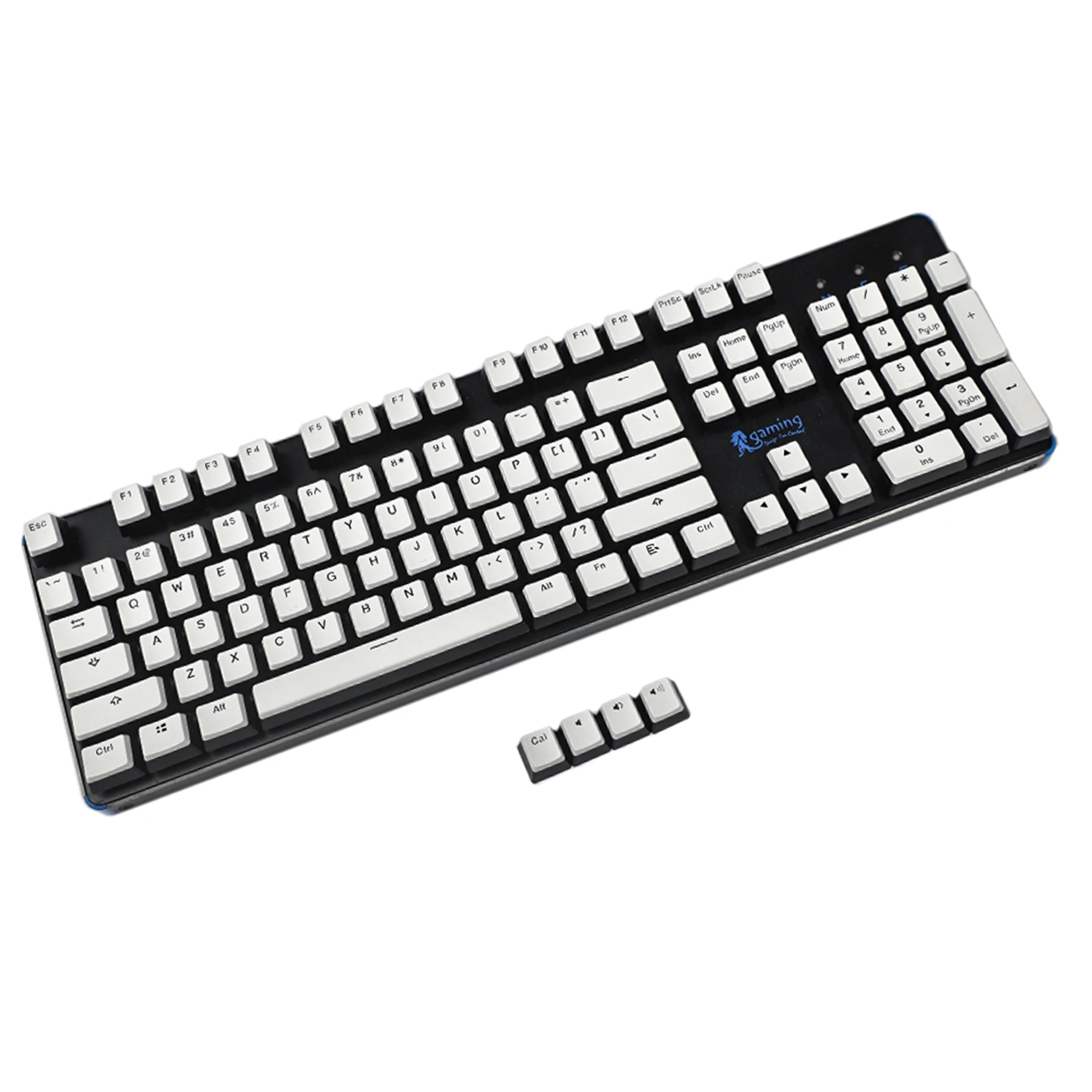 YMDK-Tapa de tecla para teclado mecánico MX, accesorio para Teclado mecánico de color café, amarillo y blanco, Doubleshot, no brillante, 104 PBT, OEM, 108 - imagen 2