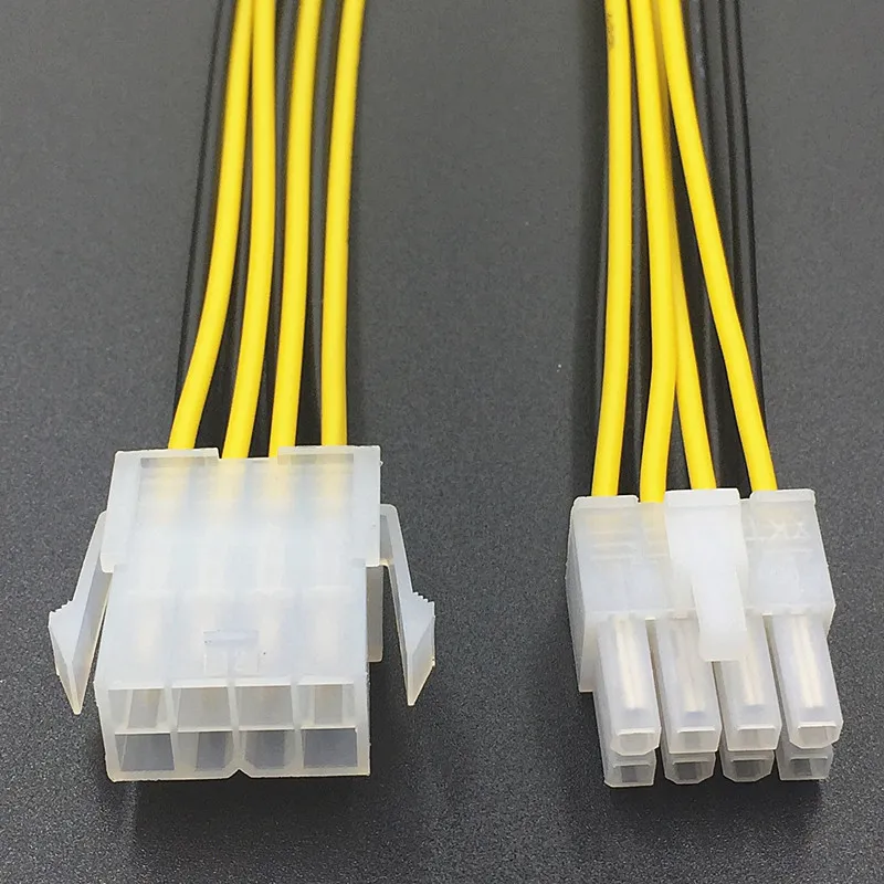 Cable de alimentación de 8 pines para CPU, fuente de alimentación de 8 pines, adaptador de conversión de potencia alargada - imagen 2