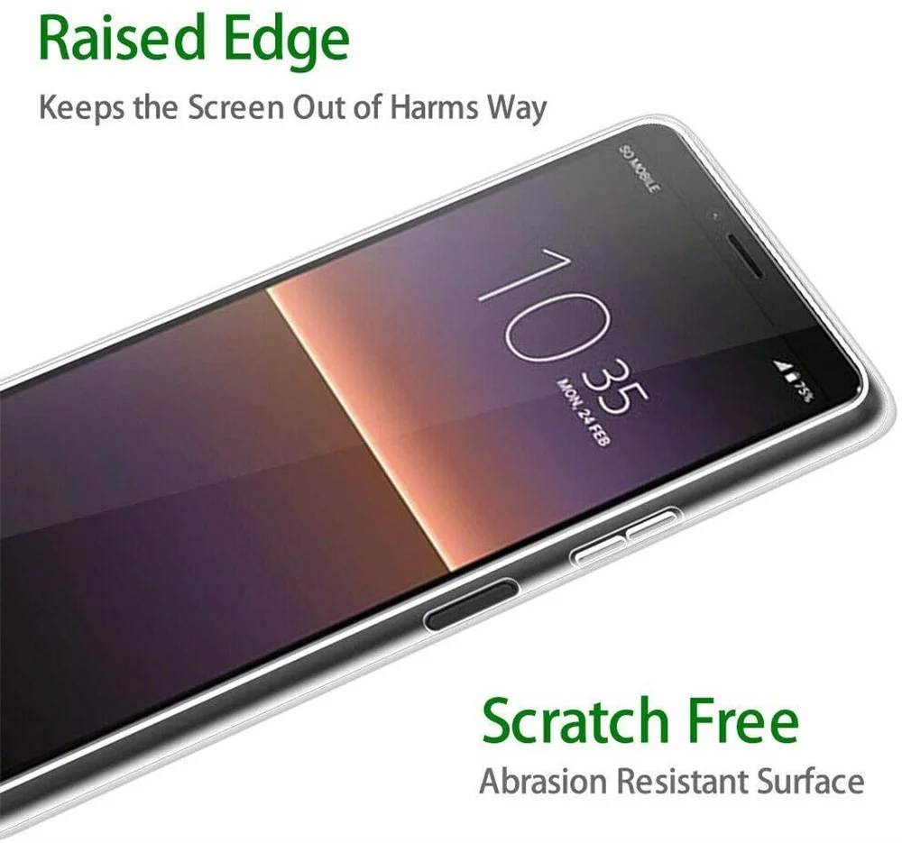 Funda protectora de cámara de alta calidad para Sony Xperia 1 5 10 ii iii, Funda trasera transparente de TPU suave para teléfono X Peria Xperia10 5G - imagen 5