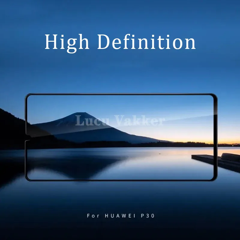 Funda de vidrio templado con pegamento completo 5d para huawei p30 lite, protector de pantalla, protector de seguridad para teléfono p 30 p30lite light - imagen 4