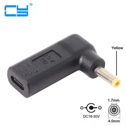 Adaptador USB-C 3.1 a CC 19V 4,0x1,7mm – Emulador PD 90°