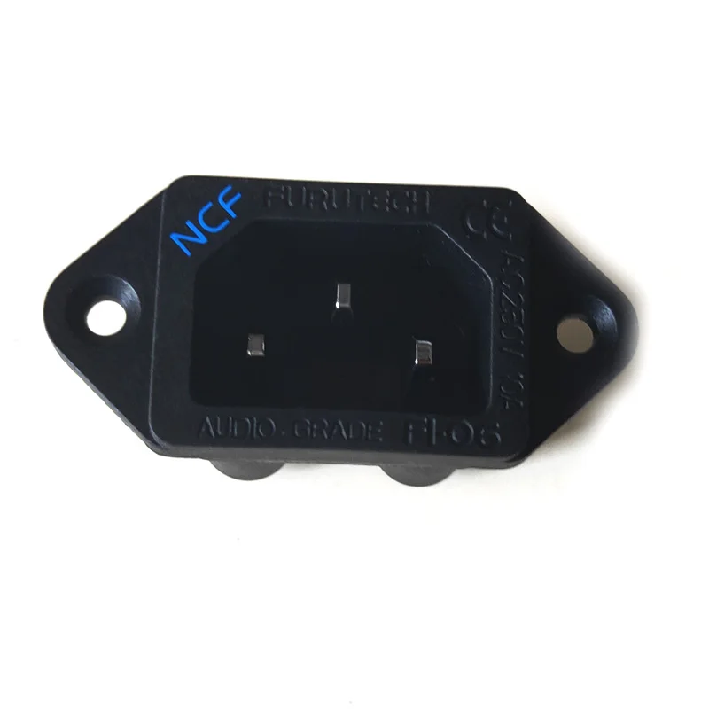 Conector de entrada IEC de audio Hifi de 3 pines, edición soldada, cobre chapado en oro, MATIHUR IEC AC, 1 ud. - imagen 2