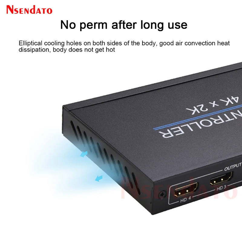 Controlador de pared de vídeo de TV 4K 60Hz 2x2 HDMI empalmador de procesador de costura de pantalla 2x1 3x1 1x3 1x2 4x1 1x4 HDMI empalmador de vídeo para PS4 - imagen 3