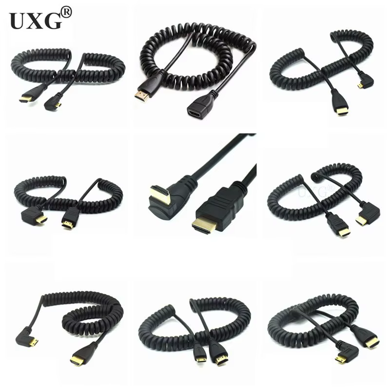 Cable Mini HDMI Angular 90° Macho a Macho para DSLR y HDTV - imagen 2