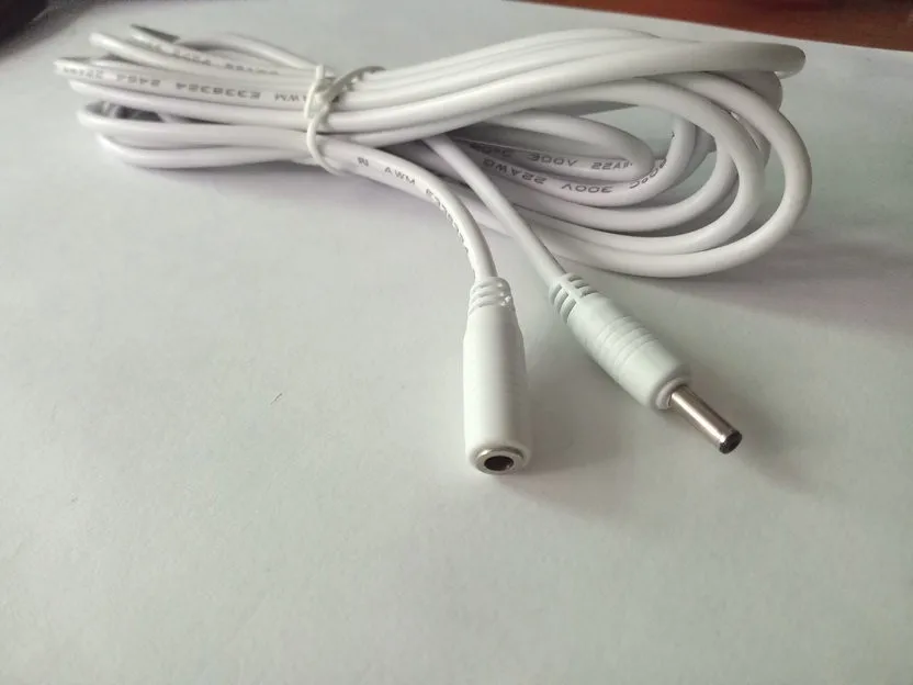 Cable de extensión de adaptador de corriente CC, 1,3mm x 3,5mm, 22AWG, 3M, nuevo, 10 Uds.
