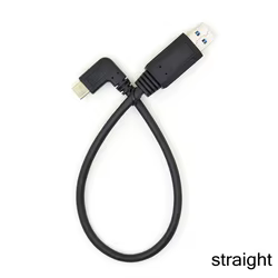 Cable USB-C en ángulo para sincronización y carga USB 3.0