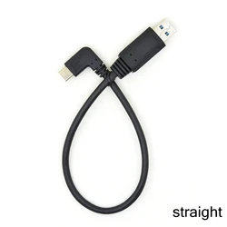 Cable USB-C en ángulo para sincronización y carga USB 3.0