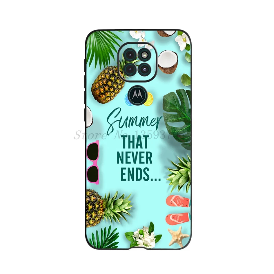 Funda de teléfono con estampado de flores para Motorola Moto G9 Play, cubierta de silicona suave de 6,5 pulgadas para MotoG9 Play Motorola G 9 Play Coque Capa - imagen 5