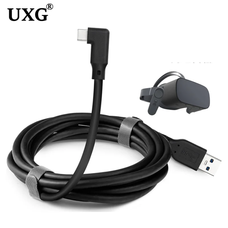Línea de datos para auriculares Oculus Quest 2 Link USB 3,0 tipo C Cable de carga de datos transferencia tipo C a USB-A Cable accesorios VR 100cm - imagen 5