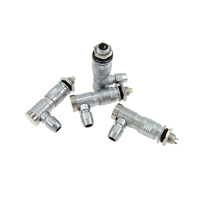 Enchufe pequeño de ángulo recto, Conector de 2/3/4/5 núcleos, interfaz Push-pull, XS6, IP65 - imagen 2