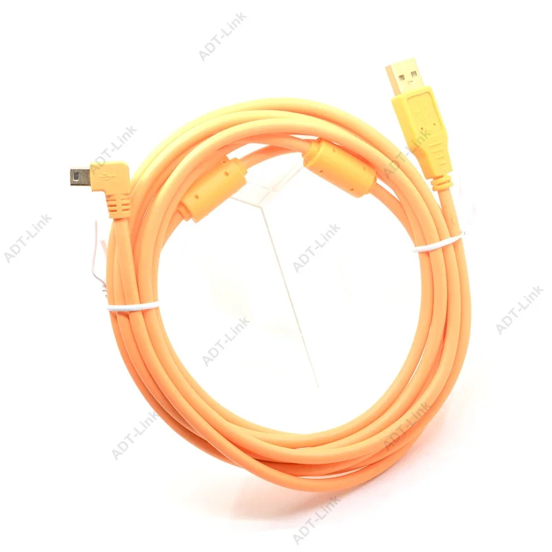 USB 2.0 a Mini-B de 5 pines, (3.0 m 5,0 m 8,0 m 10 m), Cable de puerto ORG USB Mini-B de 5 pines Conexión en ángulo a una cámara usando - imagen 4