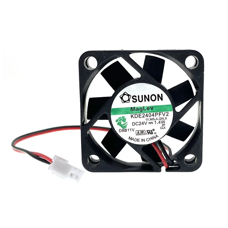 Miniventilador de refrigeración para SUNON, ventilador de 24V, KDE2404PFV2, 40mm, 4cm, 4010, 1,4 W, 2 pines, Enfriador de alta velocidad - imagen 3
