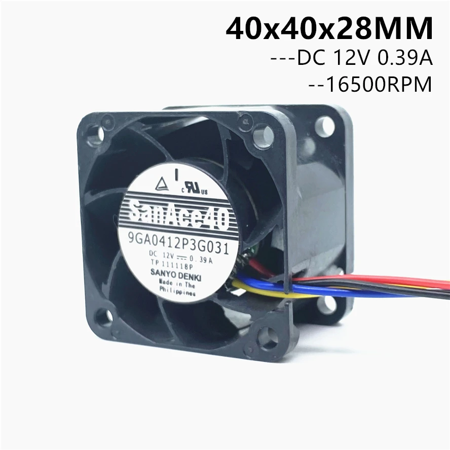 San Ace Ventilador 40x40x28mm para servidor 12V 16500RPM nuevo - imagen 3