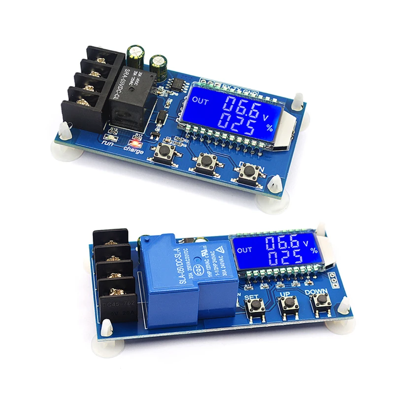 Módulo de Control de cargador de batería de plomo-ácido 10A 30A 6-60V, interruptor de Control de protección de sobrecarga Digital, indicador LED - imagen 3