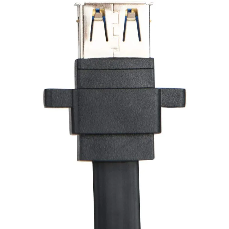 2 puertos USB 3.0 A hembra tornillo montaje en panel a placa base Cable plano de 20 pines 30cm 50cm 80cm - imagen 4