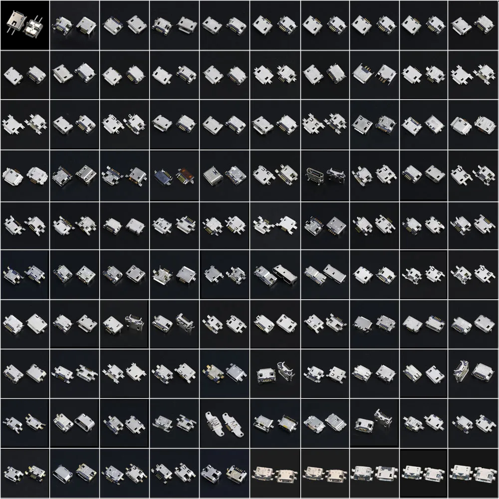 YuXi-Conector Micro USB para Samsung, Huawei, Xiaomi, Redmi, ASUS, SONY, Lenovo, HP, HTC, ZTE, OPPO, Meizu, etc., modelos 100 - imagen 3