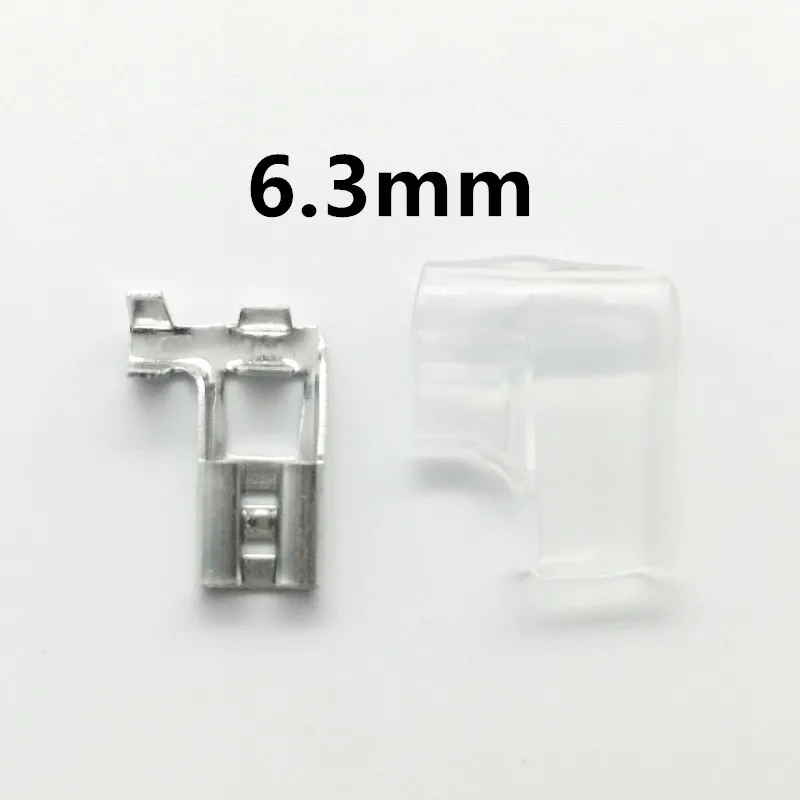 Juego de terminales engarce tipo L, Conector pala + cubierta, Bandera ángulo recto, 40 piezas, 4,8mm, 6,3mm, 20 unidades