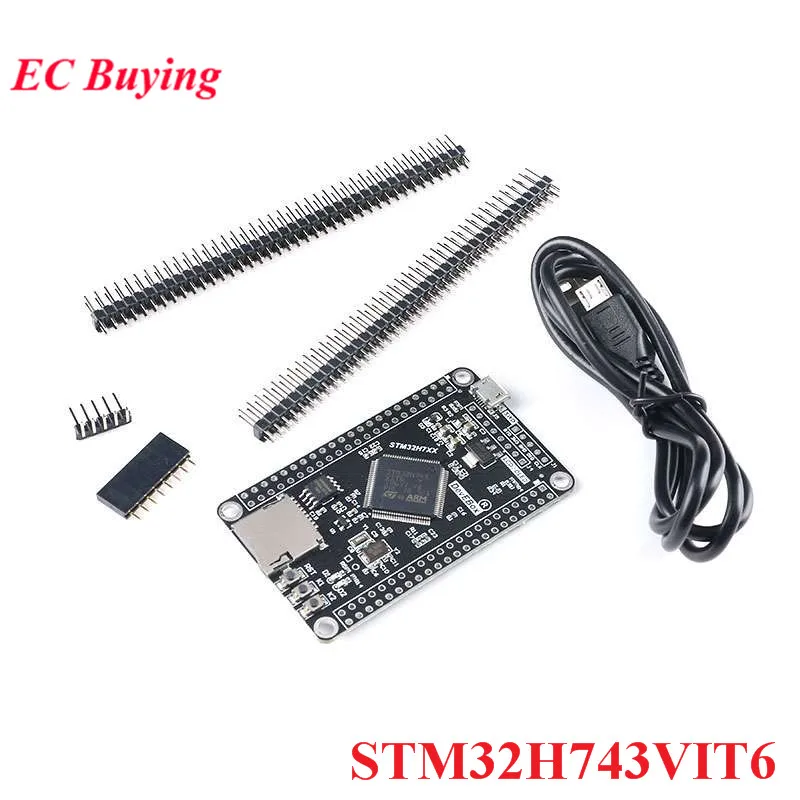 STM32H750VBT6 STM32H743VIT6 STM32 STM32H STM32H7 H743VI H750VB Módulo de placa de desarrollo de sistema central Chip M7 TFT interfaz SPI - imagen 2