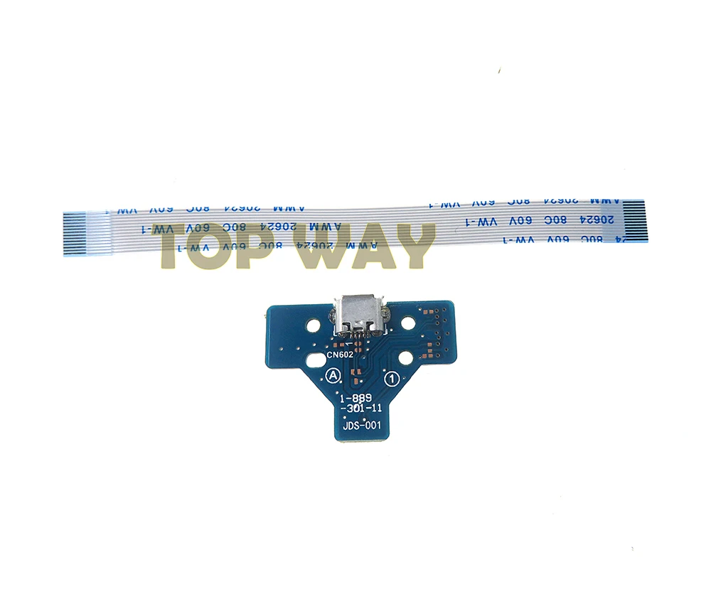 10 juegos para Sony Playstation 4 PS4 Pro controlador placa de carga USB circuito JDS-001 011 030 040 050 055 con Cable de cinta - imagen 4