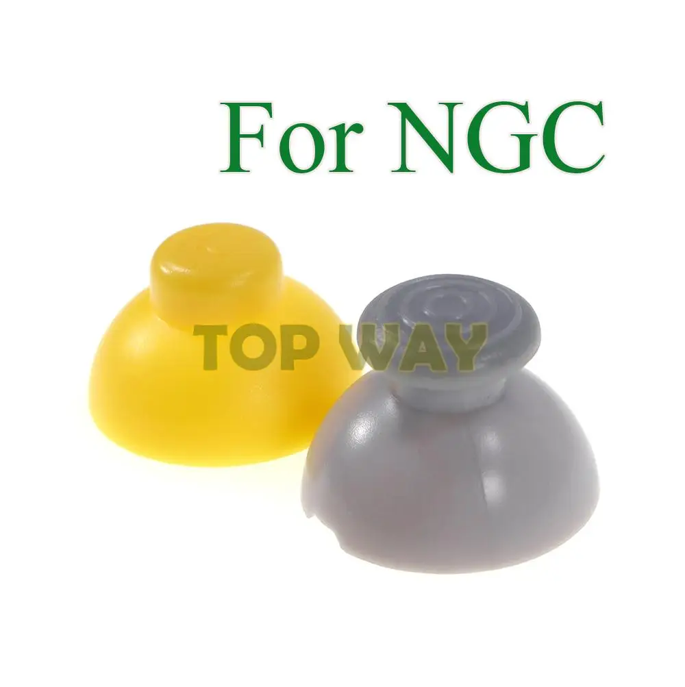 100sets Replacement Joystick Thumb Stick Cap Yellow Gray Worn Out Analog Cap For NGC Gamecube gamecube GC controller