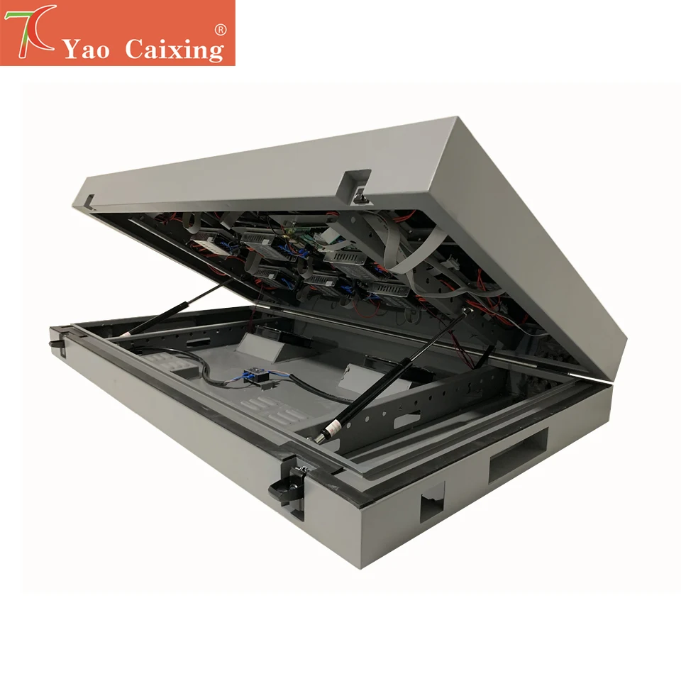 SMD P6 tablero de vídeo abierto frontal al aire libre gabinete de hierro impermeable pantalla de visualización de coche de matriz led - imagen 2