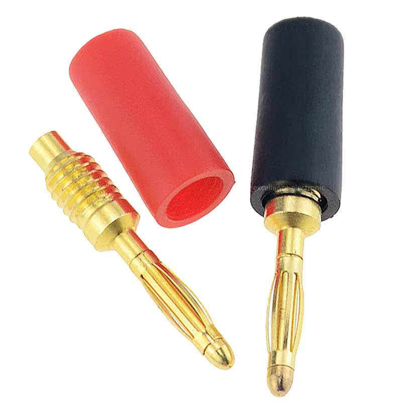 Conector Banana Dorado 2mm – Amplificador Altavoz - imagen 4