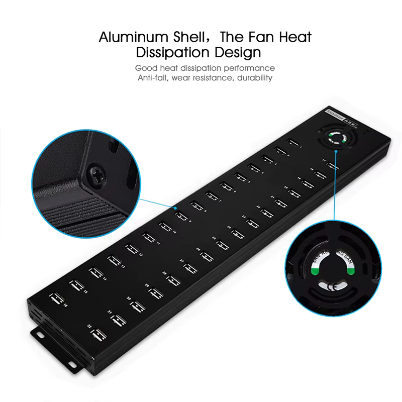 Sipolar Hub USB 2.0 32 Puertos Cargador y Sincronizacion A-832